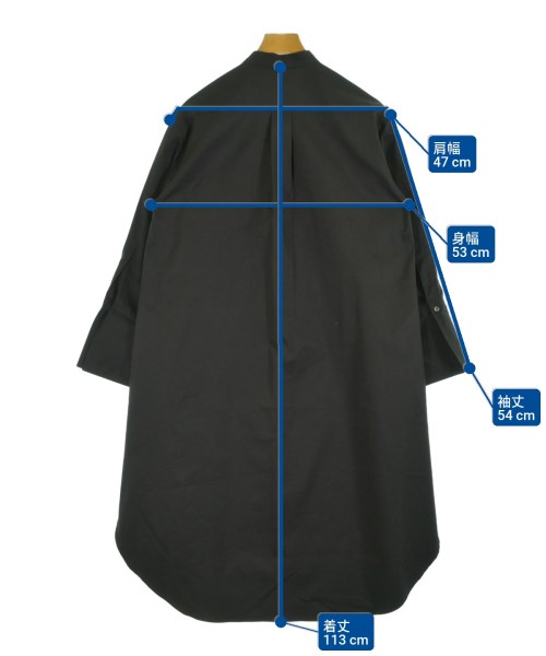 VERMEIL par iena（ヴェルメイユパーイエナ）シャツワンピース 黒 サイズ:-(M位) レディース/2200612135307