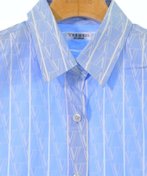 VERMEIL par iena（ヴェルメイユパーイエナ）カジュアルシャツ 青 サイズ:F レディース/2200610643019