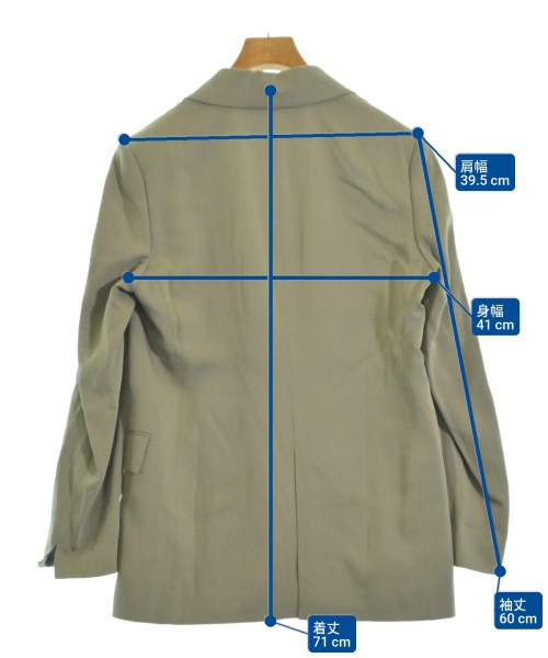 VERMEIL par iena（ヴェルメイユパーイエナ）テーラードジャケット カーキ サイズ:36(S位) レディース/2200630265048