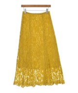 VERMEIL par iena（ヴェルメイユパーイエナ）ロング・マキシ丈スカート 黄 サイズ:36(S位) レディース/2200608976044