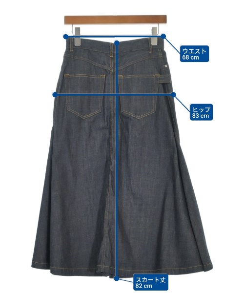 VERMEIL par iena（ヴェルメイユパーイエナ）ロング・マキシ丈スカート 紺 サイズ:36(S位) レディース/2200618753024