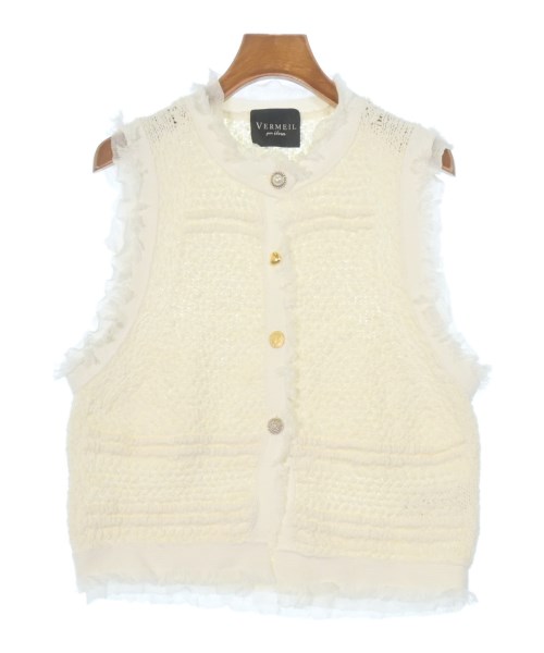 VERMEIL par iena(ヴェルメイユパーイエナ)ベスト/ノースリーブ 白 サイズ:F/2200671691271
