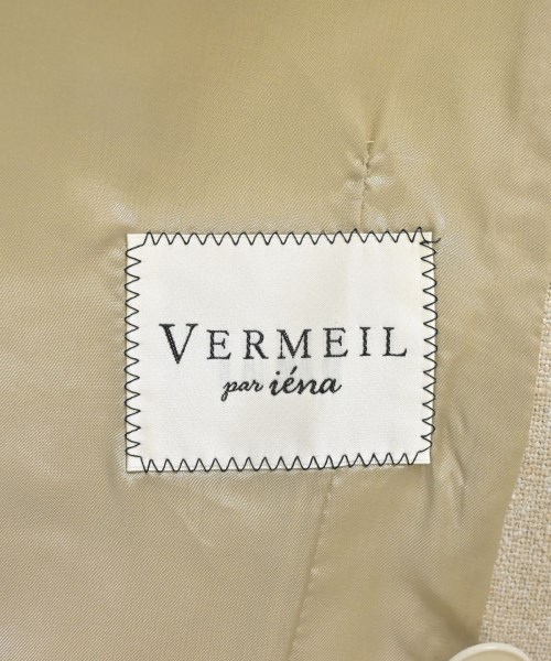 VERMEIL par iena（ヴェルメイユパーイエナ）テーラードジャケット ベージュ サイズ:36(S位) レディース/2200676247022