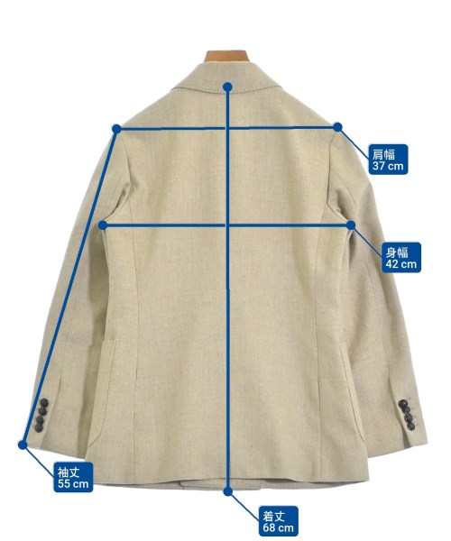 VERMEIL par iena（ヴェルメイユパーイエナ）テーラードジャケット ベージュ サイズ:36(S位) レディース/2200676247022