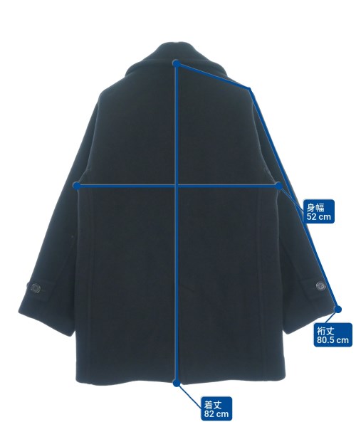 VERMEIL par iena（ヴェルメイユパーイエナ）ピーコート 黒 サイズ:38(M位) レディース/2200680716019