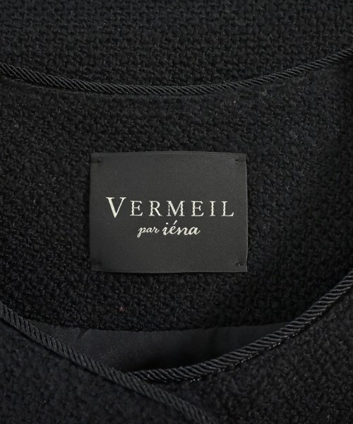 VERMEIL par iena（ヴェルメイユパーイエナ）ノーカラージャケット 黒 サイズ:36(S位) レディース/2200714699028