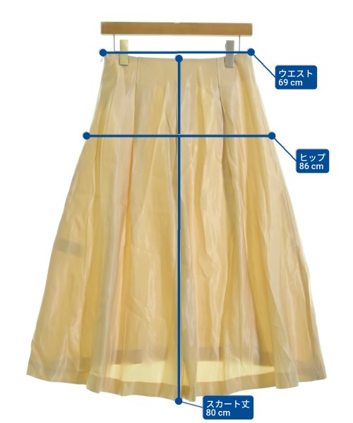 VERMEIL par iena（ヴェルメイユパーイエナ）ロング・マキシ丈スカート 白 サイズ:38(M位) レディース/2200631861126