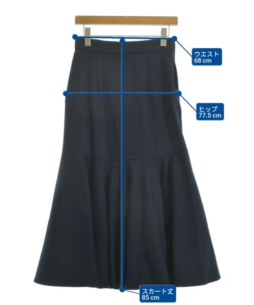 VERMEIL par iena（ヴェルメイユパーイエナ）ロング・マキシ丈スカート 紺 サイズ:38(M位) レディース/2200641785108