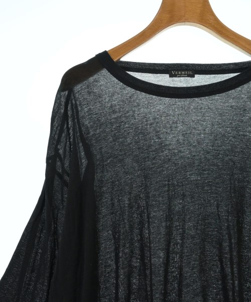 VERMEIL par iena（ヴェルメイユパーイエナ）Tシャツ・カットソー 黒 サイズ:F レディース/2200637334051