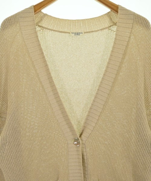 VERMEIL par iena（ヴェルメイユパーイエナ）カーディガン ベージュ サイズ:F レディース/2200634934049