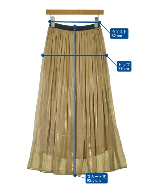 VERMEIL par iena（ヴェルメイユパーイエナ）ロング・マキシ丈スカート ベージュ サイズ:-(S位) レディース/2200668914079