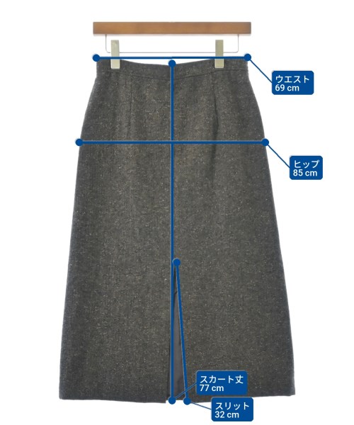 VERMEIL par iena（ヴェルメイユパーイエナ）ロング・マキシ丈スカート 茶 サイズ:38(M位) レディース/2200666938039