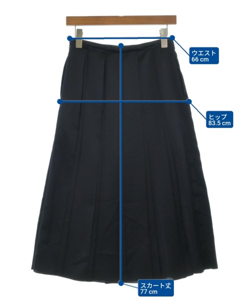 VERMEIL par iena（ヴェルメイユパーイエナ）ロング・マキシ丈スカート 紺 サイズ:36(S位) レディース/2200662527046