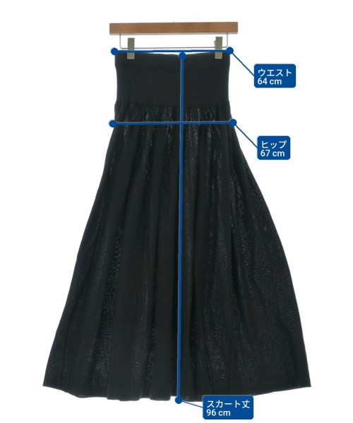 Curensology（カレンソロジー）ロング・マキシ丈スカート 黒 サイズ:F レディース/2200635388261