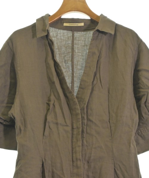 Curensology（カレンソロジー）シャツワンピース 茶 サイズ:F レディース/2200634351136