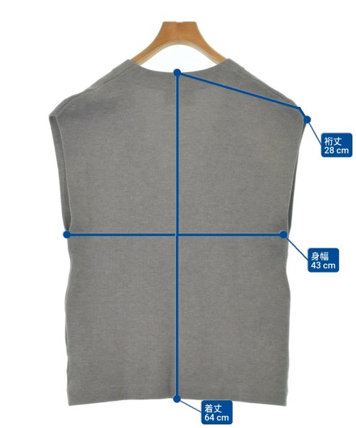 Curensology（カレンソロジー）ベスト グレー サイズ:F レディース/2200642322036