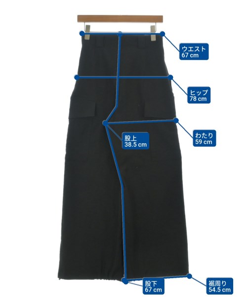 Curensology（カレンソロジー）カーゴパンツ 黒 サイズ:36(S位) レディース/2200643440029