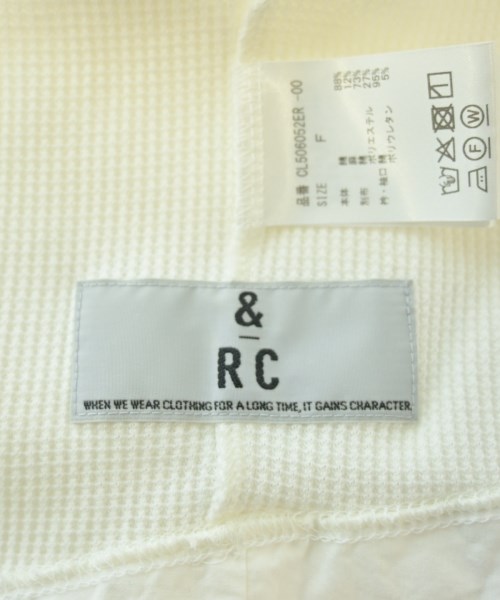 &RC（アンドアールシー）Tシャツ・カットソー 白 サイズ:F レディース/2200607746129