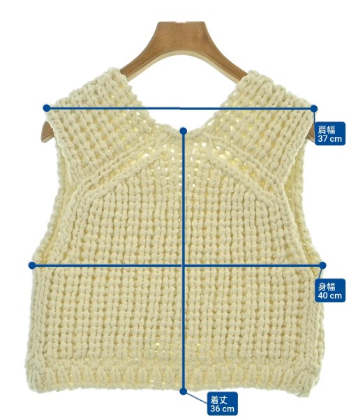 Curensology（カレンソロジー）ベスト/ノースリーブ 白 サイズ:F レディース/2200615090184