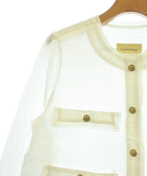 Curensology（カレンソロジー）ノーカラージャケット 白 サイズ:F レディース/2200615090214