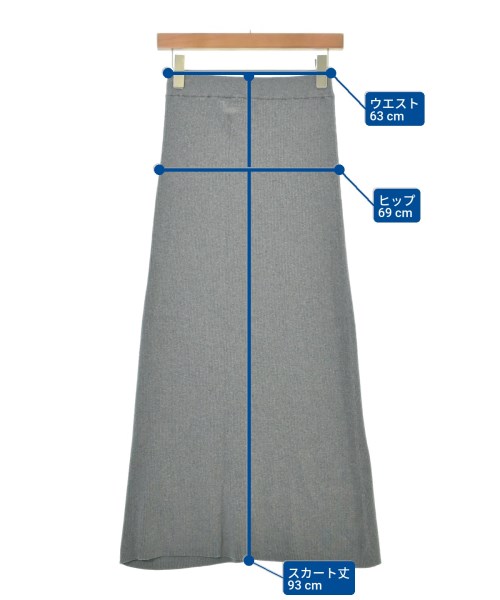 Curensology（カレンソロジー）ロング・マキシ丈スカート グレー サイズ:F レディース/2200612619043