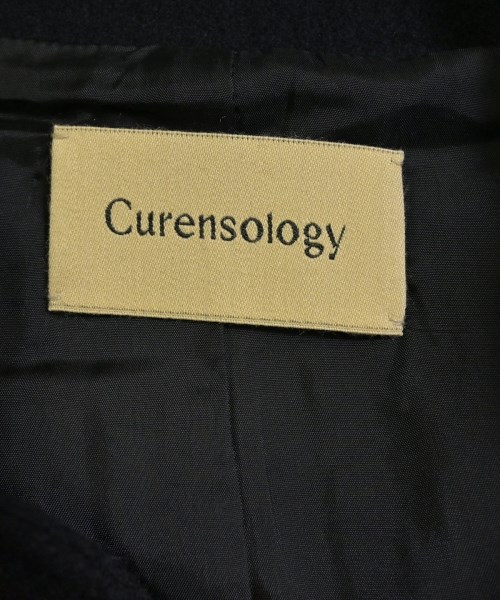 Curensology（カレンソロジー）ステンカラーコート 紺 サイズ:F レディース/2200668178013