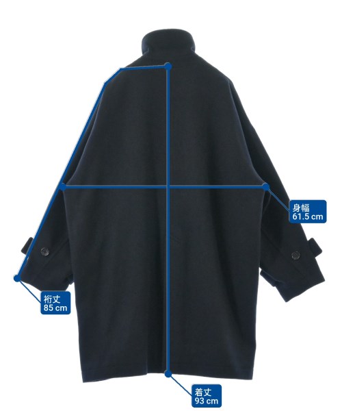 Curensology（カレンソロジー）ステンカラーコート 紺 サイズ:F レディース/2200668178013