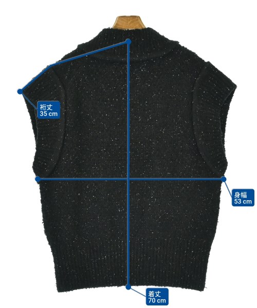 Curensology（カレンソロジー）ベスト 黒 サイズ:F レディース/2200657640019