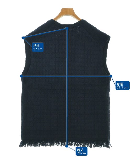 Curensology（カレンソロジー）ベスト 紺 サイズ:F レディース/2200640891015