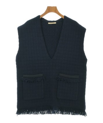 【美品】Curensology 黒 ベスト Fサイズ Curensology（カレンソロジー）ベスト 紺 サイズ:F レディース