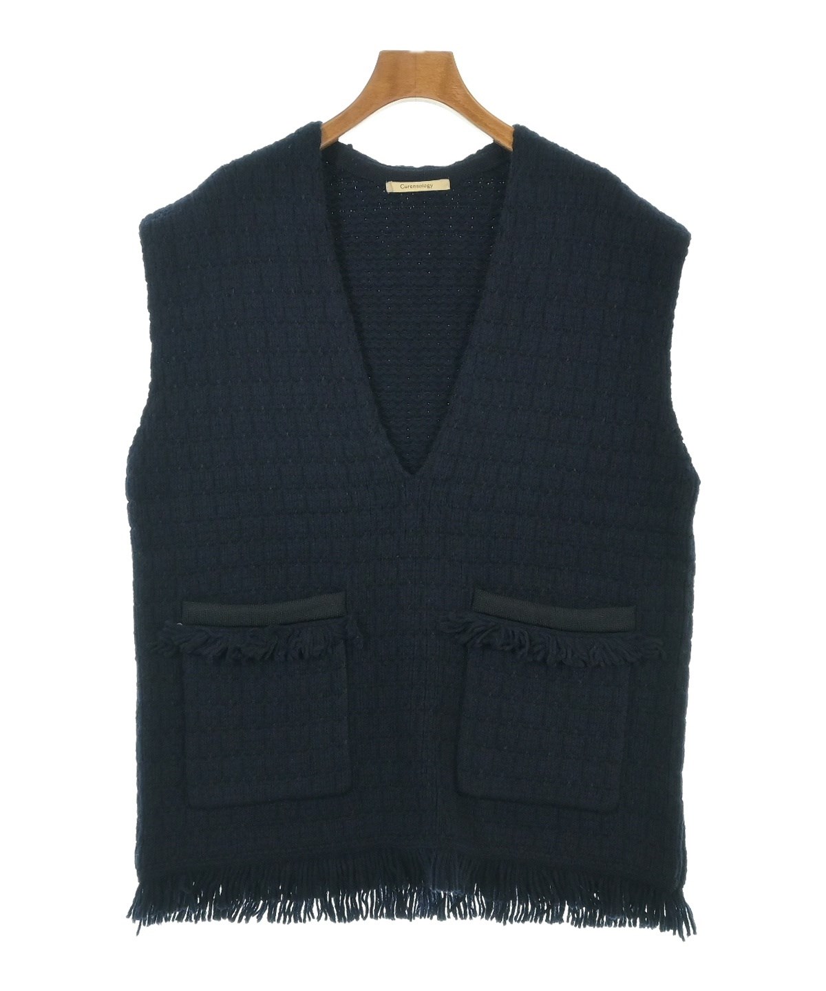 Curensology（カレンソロジー）ベスト 紺 サイズ:F レディース