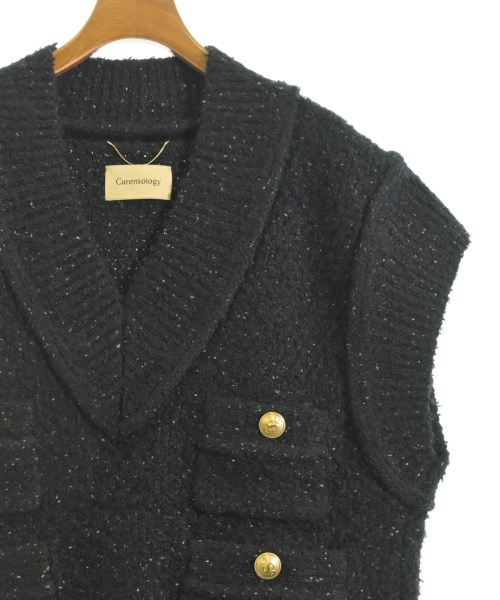 Curensology（カレンソロジー）ベスト 黒 サイズ:F レディース/2200636941083
