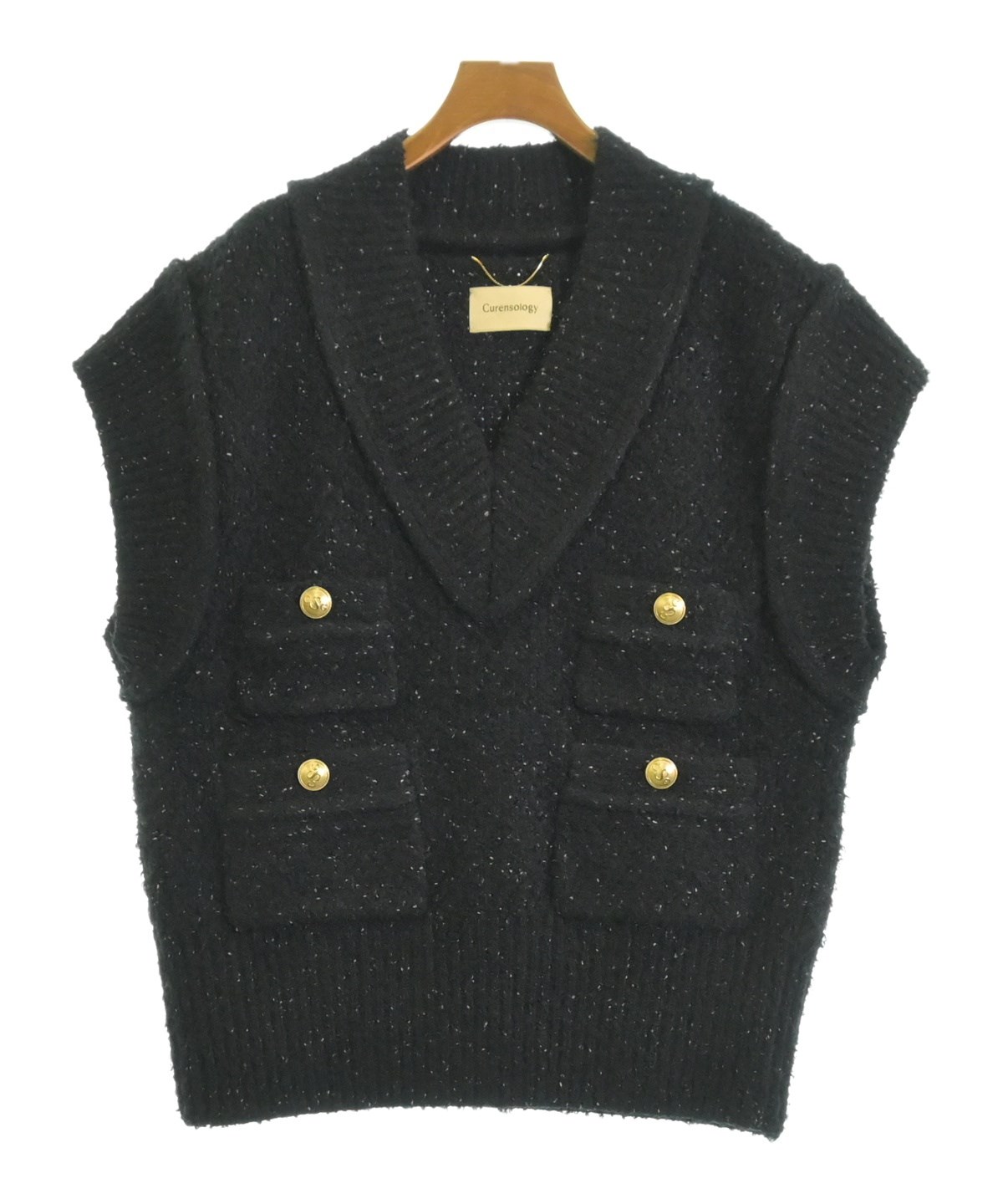 Curensology カレンソロジー キルティングベスト 黒 Curensology