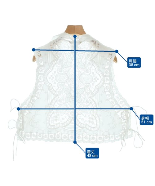 Curensology（カレンソロジー）ベスト 白 サイズ:F レディース/2200697375063