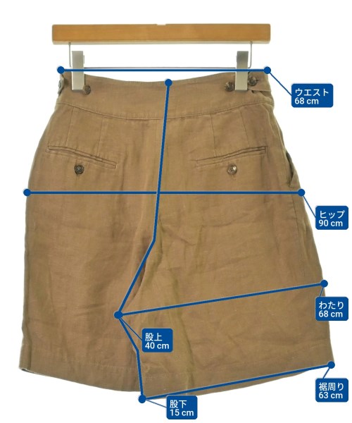 Curensology（カレンソロジー）ショートパンツ 茶 サイズ:38(M位) レディース/2200647332115