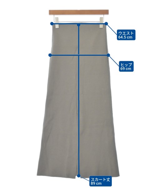 Chaos（カオス）ロング・マキシ丈スカート グレー サイズ:F レディース/2200646787053