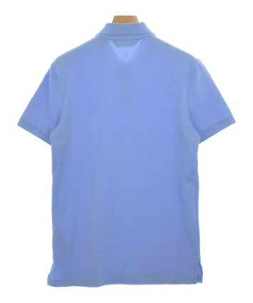 3256【ストライプ極上美品】POLO GOLF ポロシャツ　コットン100% MENS マルチストライプポロ ライトブルー/072342041