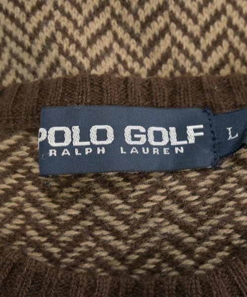POLO GOLF（ポロゴルフ）ニット・セーター 茶 サイズ:L メンズ/2200620220026