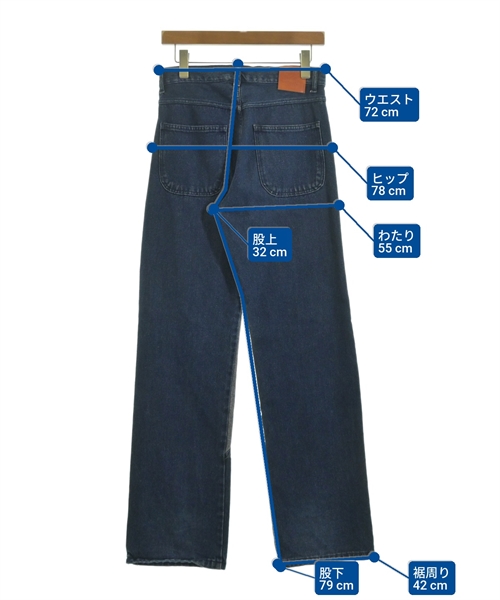 Carne Bollente（カルネボレンテ）デニムパンツ 青 サイズ:26(M位) レディース/2200628543028