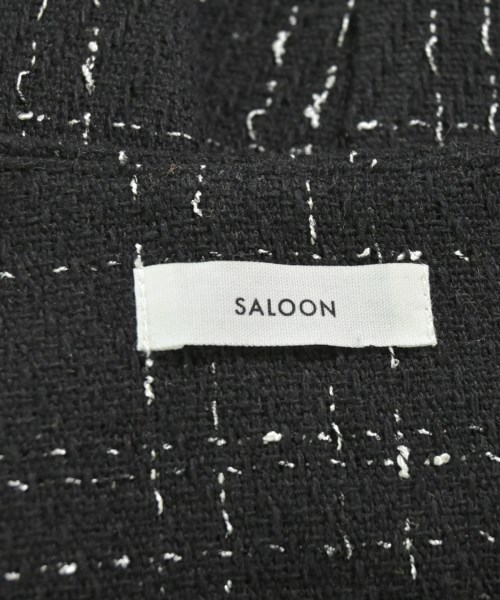 Saloon（サルーン）ノーカラージャケット 黒 サイズ:F レディース/2200693530022