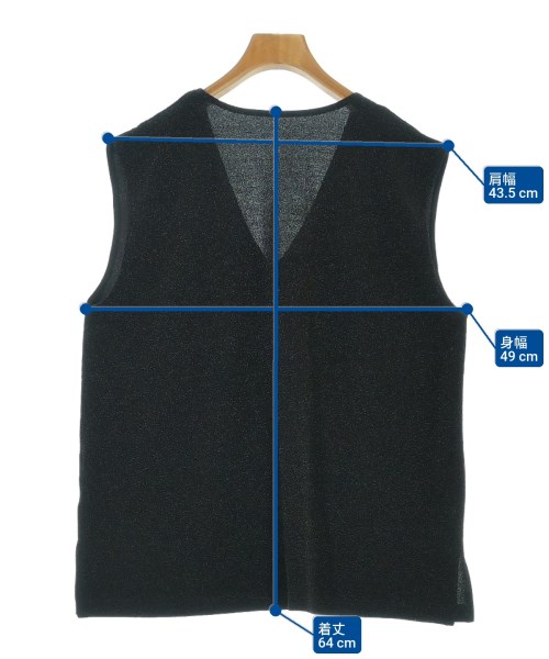 Saloon（サルーン）ベスト 黒 サイズ:F レディース/2200649196104
