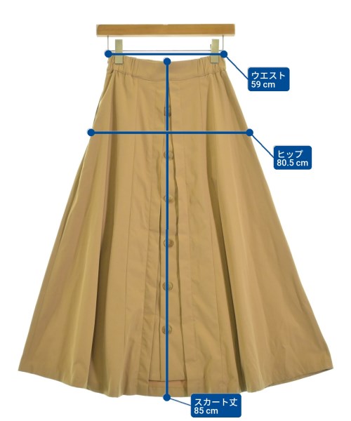 Saloon（サルーン）ロング・マキシ丈スカート ベージュ サイズ:36(S位) レディース/2200649731039
