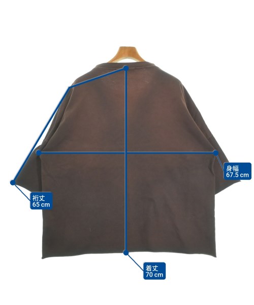 ALBUM DI FAMIGLIA（アルバムディファミリア）Tシャツ・カットソー 茶 サイズ:S メンズ/2200663468041