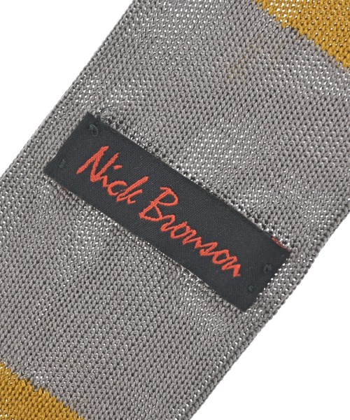 NICK BRONSON（ニックブロンソン）ネクタイ 黄 サイズ:- メンズ/2200669178081