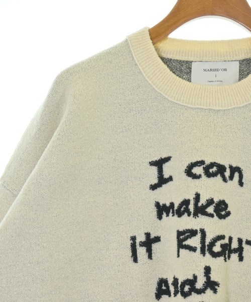 MARIED'OR（マリードール）ニット・セーター 白 サイズ:1(S位) レディース/2200659184702