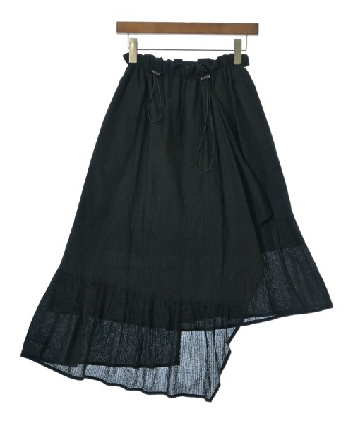 inconnue(アンコニュ)ロング・マキシ丈スカート 黒 サイズ:F/2200640894061