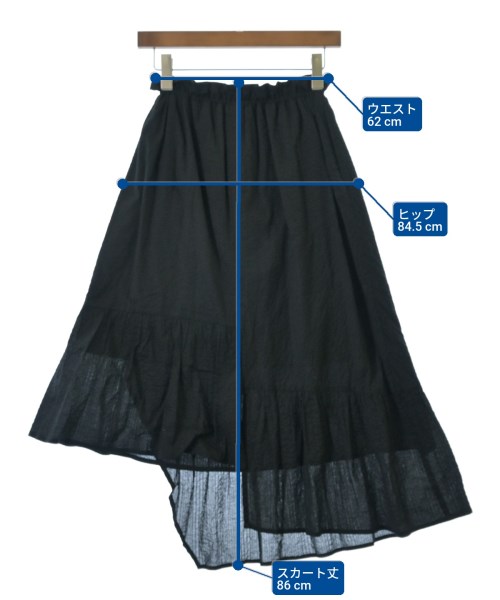 inconnue（アンコニュ）ロング・マキシ丈スカート 黒 サイズ:F レディース/2200640894061