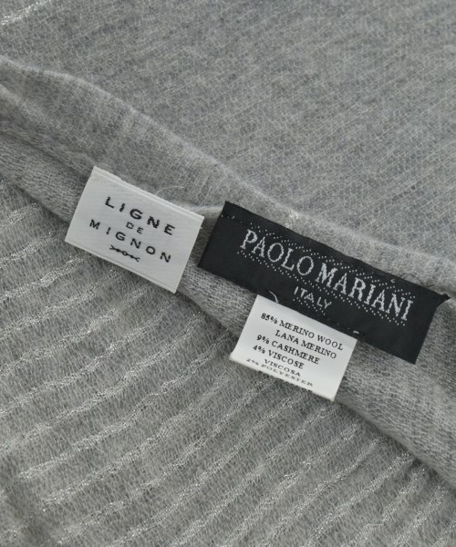 PAOLO MARIANI（パオロマリアーニ）マフラー グレー サイズ:- メンズ/2200623829448