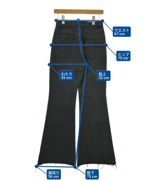 Sea Room Lynn（シールームリン）デニムパンツ 黒 サイズ:25(S位) レディース/2200670499038