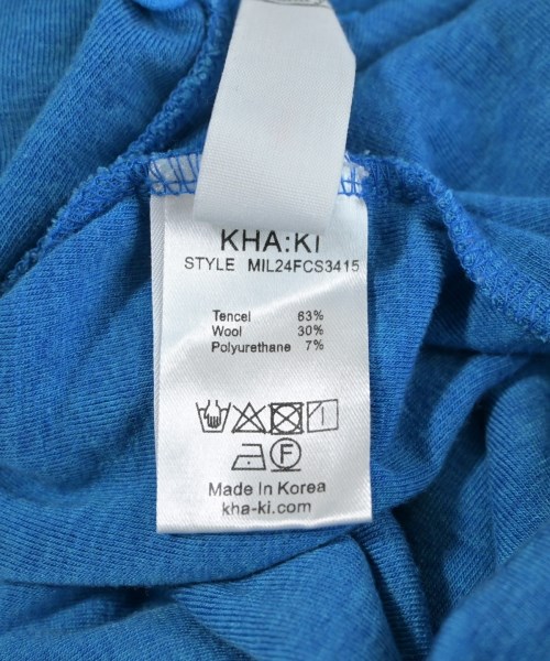 kha:ki（カーキ）Tシャツ・カットソー 青 サイズ:1(S位) レディース/2200691449081